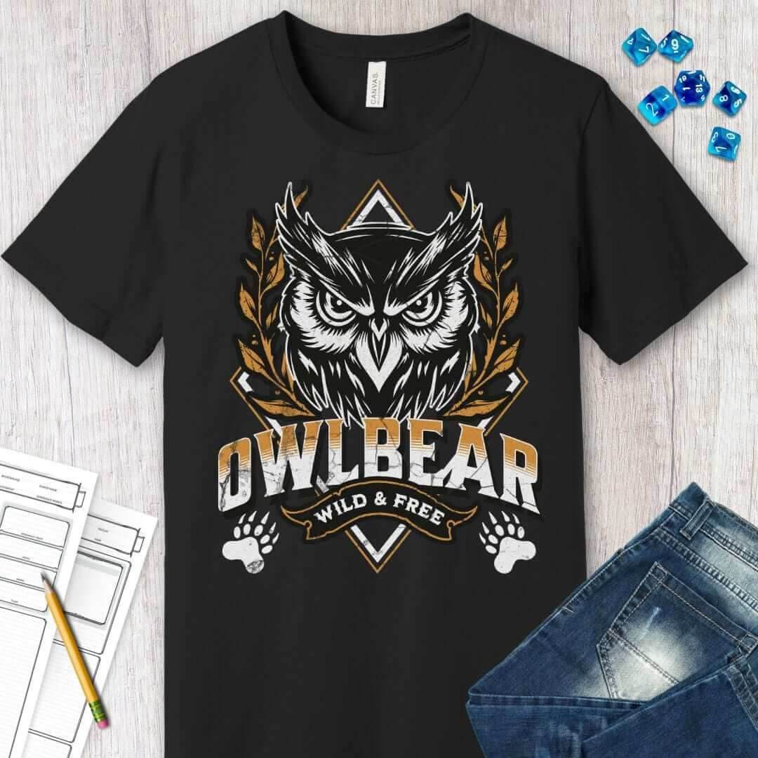 D&D Owlbear Shirt - Dark Chocolate / S