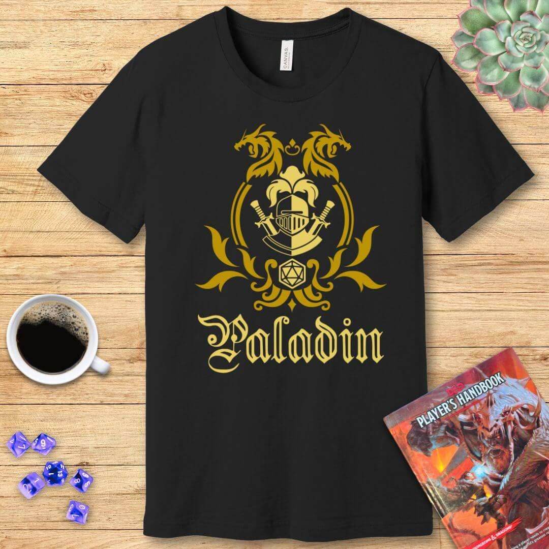 D&D Paladin Class Emblem T-Shirt - Navy / S
