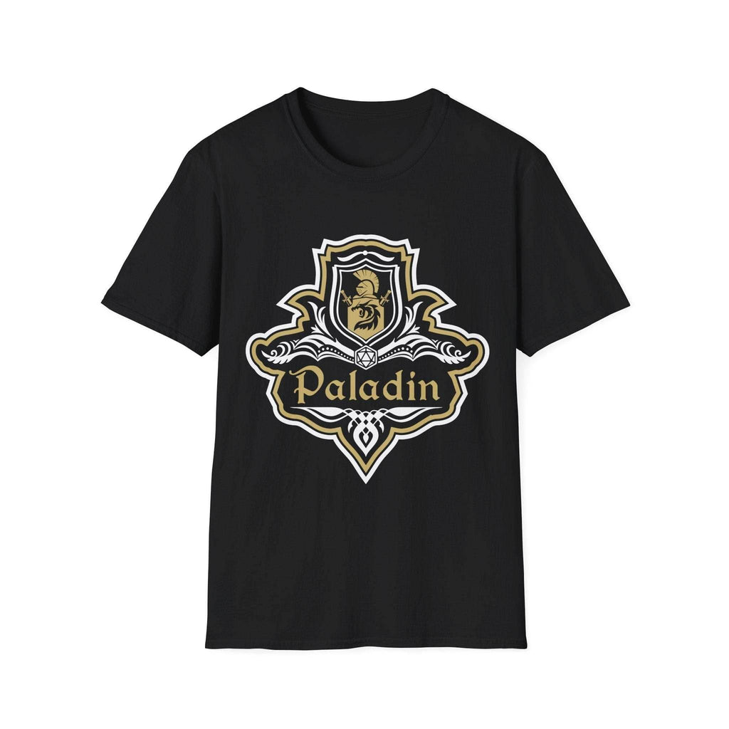 D&D Paladin Class Fancy Emblem T-Shirt - Black / S