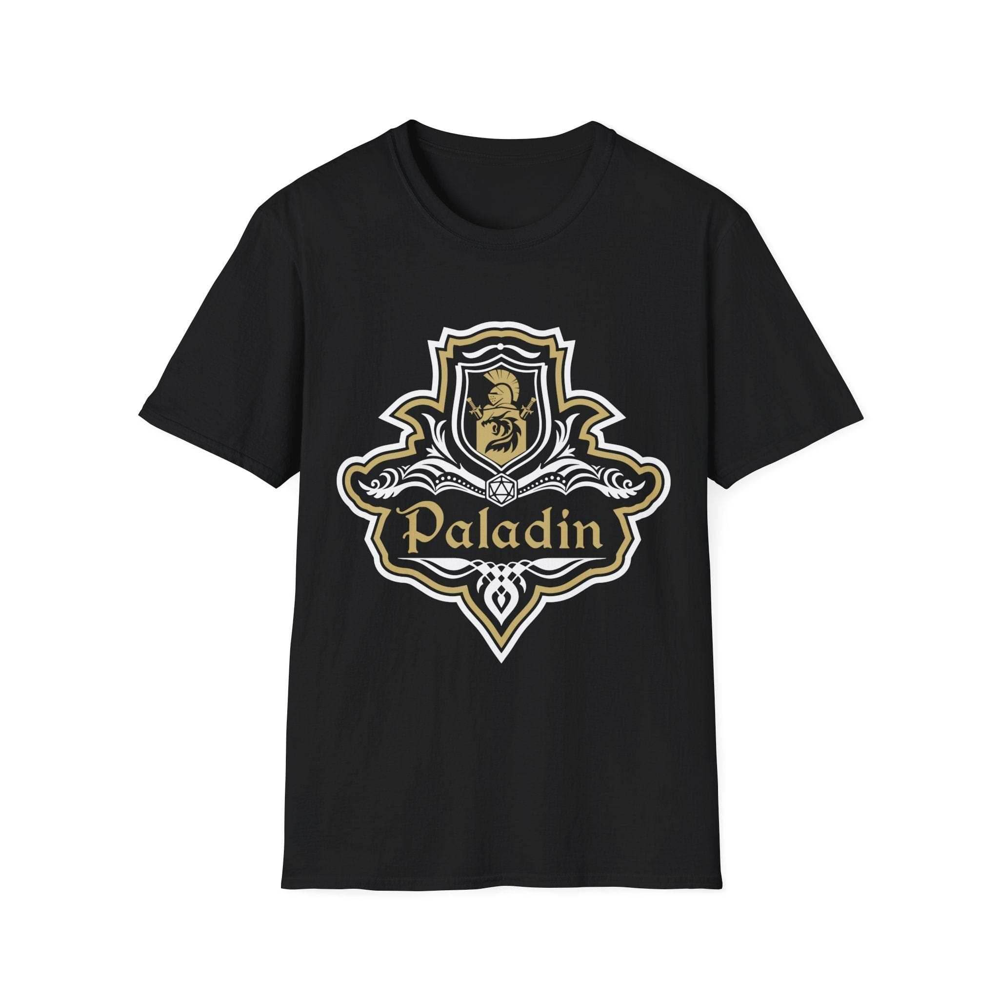 D&D Paladin Class Fancy Emblem T-Shirt - Black / S