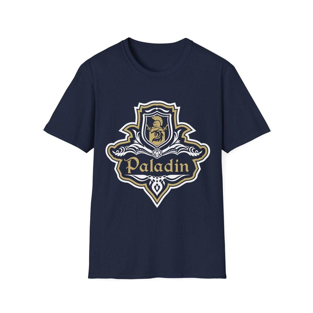 D&D Paladin Class Fancy Emblem T-Shirt - Navy / S