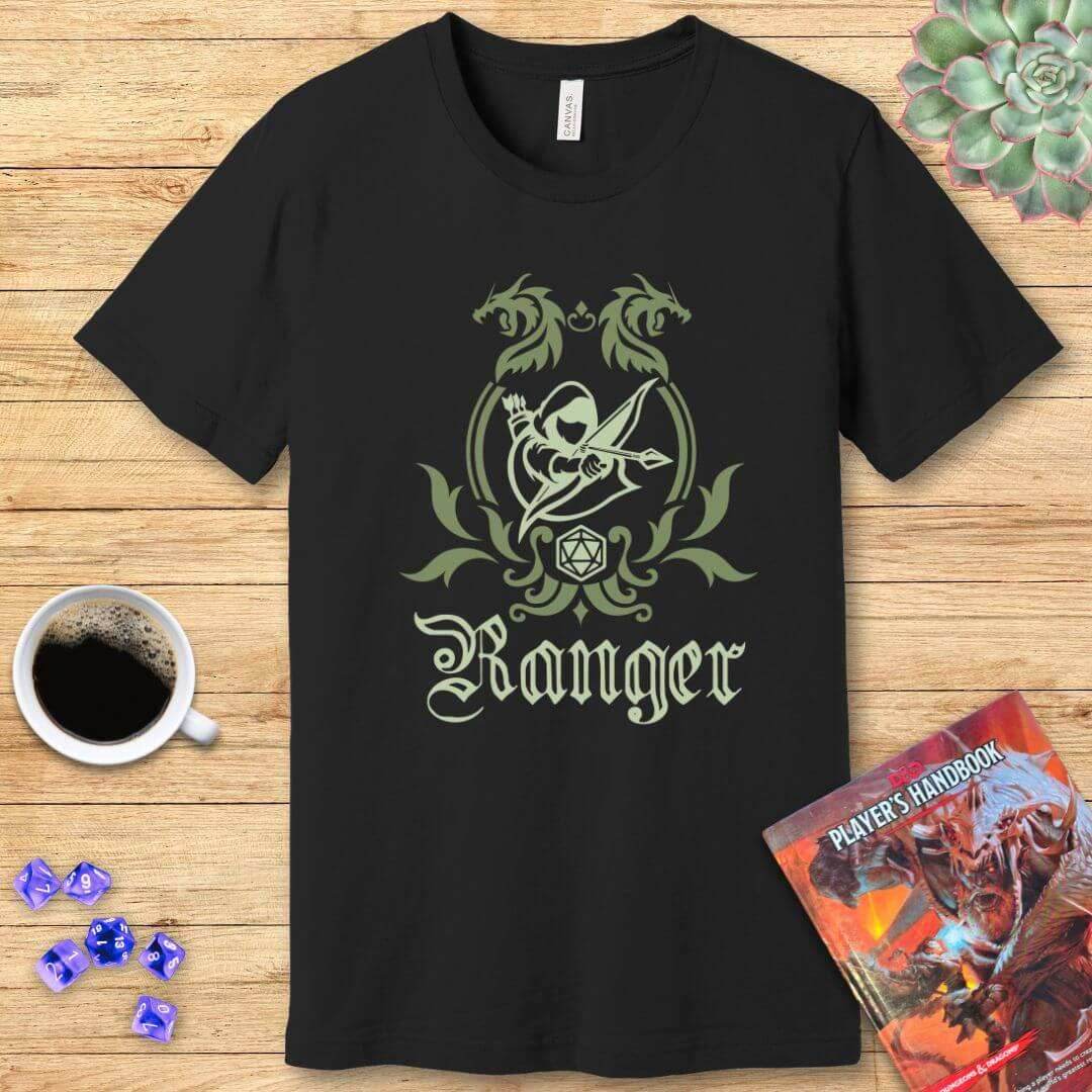D&D Ranger Class Emblem T-Shirt - Navy / S