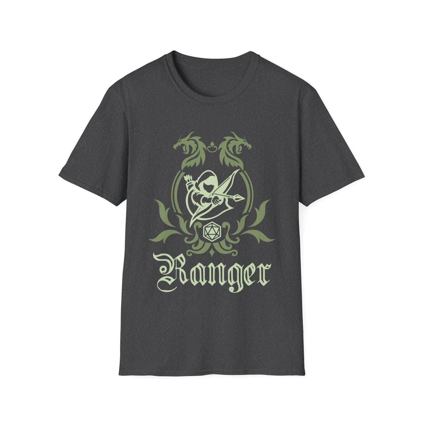 D&D Ranger Class Emblem T-Shirt - Dark Heather / S