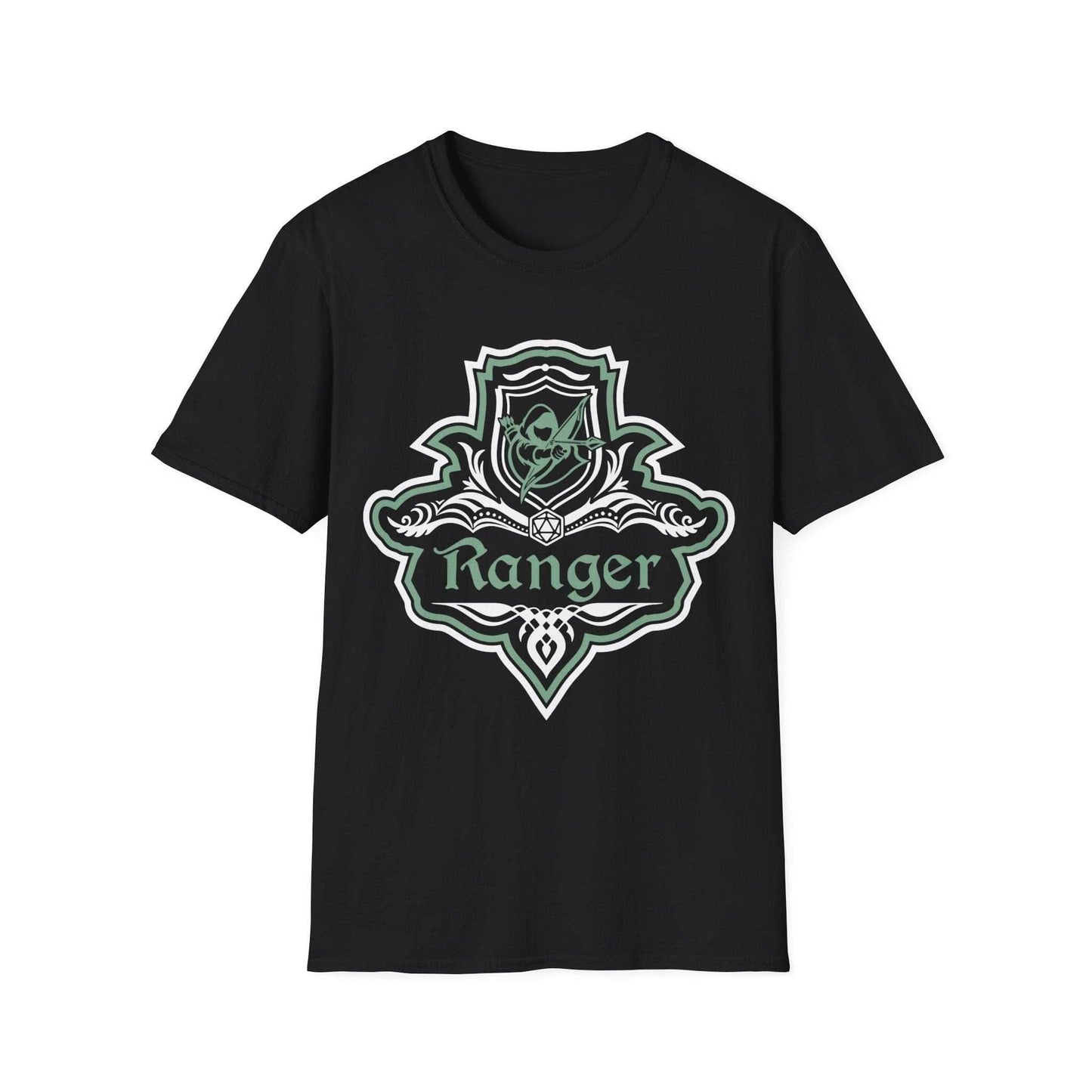 D&D Ranger Class Fancy Emblem Shirt - Black / S
