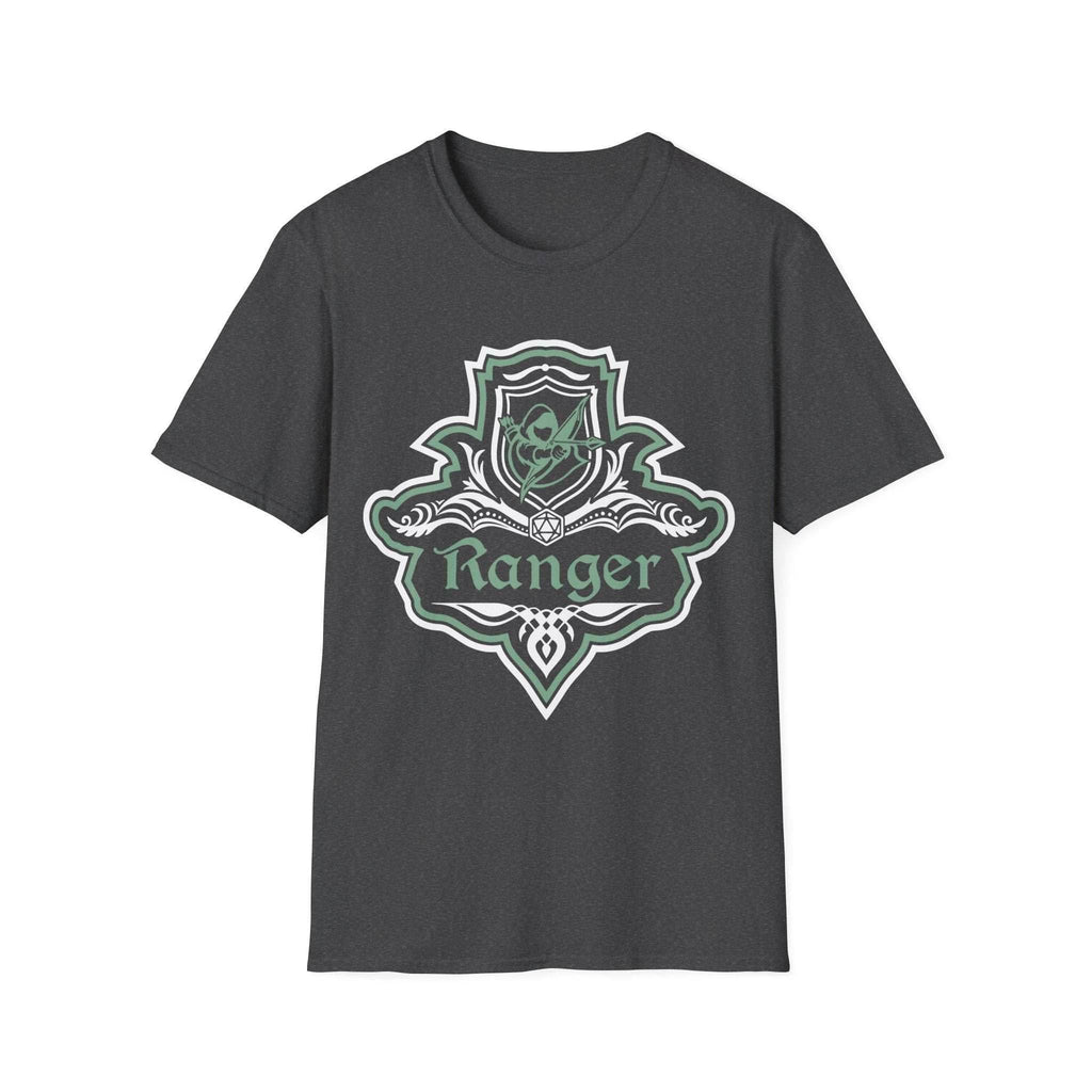 D&D Ranger Class Fancy Emblem Shirt - Dark Heather / S