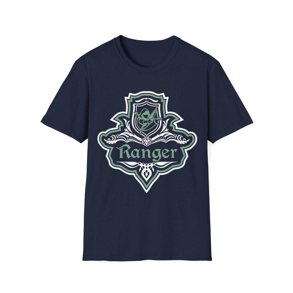 D&D Ranger Class Fancy Emblem Shirt - Navy / S