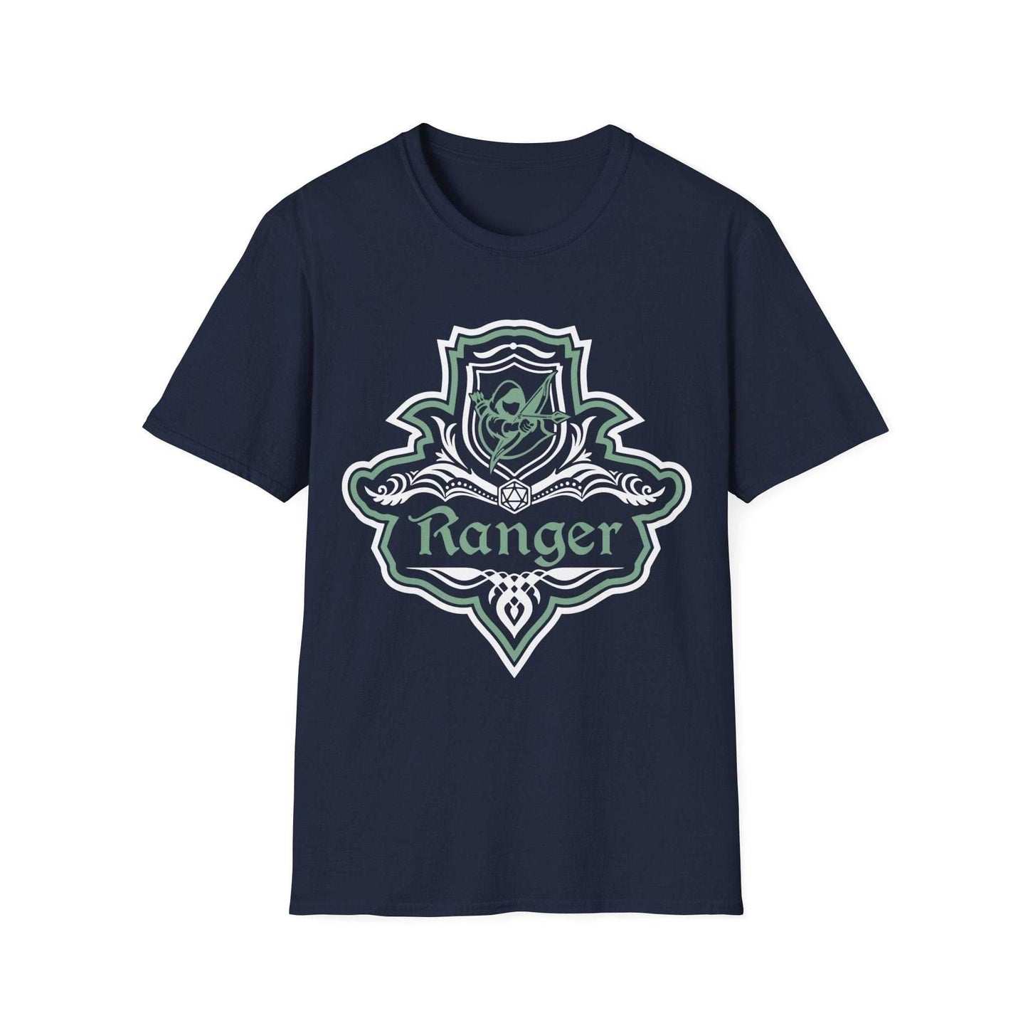 D&D Ranger Class Fancy Emblem Shirt - Navy / S