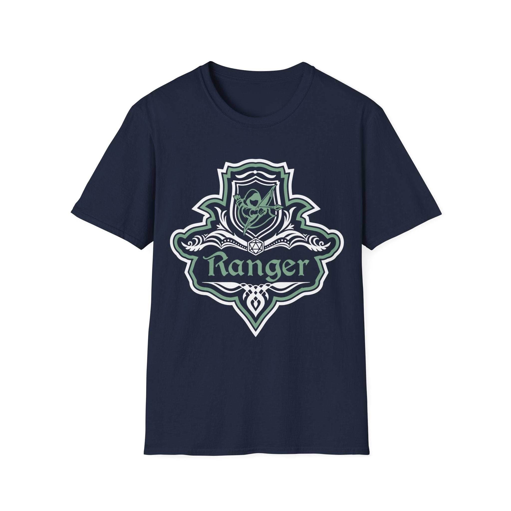 D&D Ranger Class Fancy Emblem Shirt - Navy / S