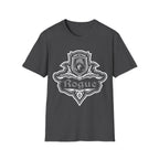 D&D Rogue Class Fancy Emblem T-Shirt - Dark Heather / S