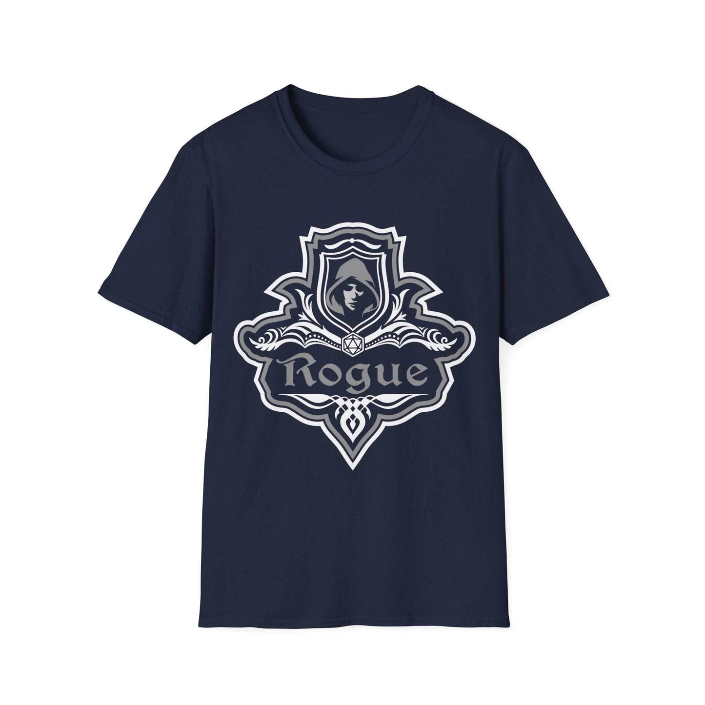 D&D Rogue Class Fancy Emblem T-Shirt - Navy / S