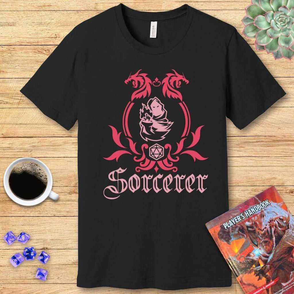 D&D Sorcerer Class Emblem T-Shirt - Navy / S