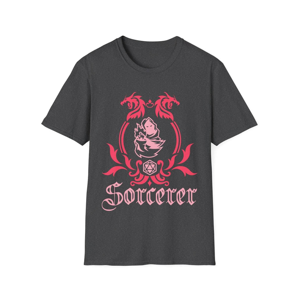 D&D Sorcerer Class Emblem T-Shirt - Dark Heather / S