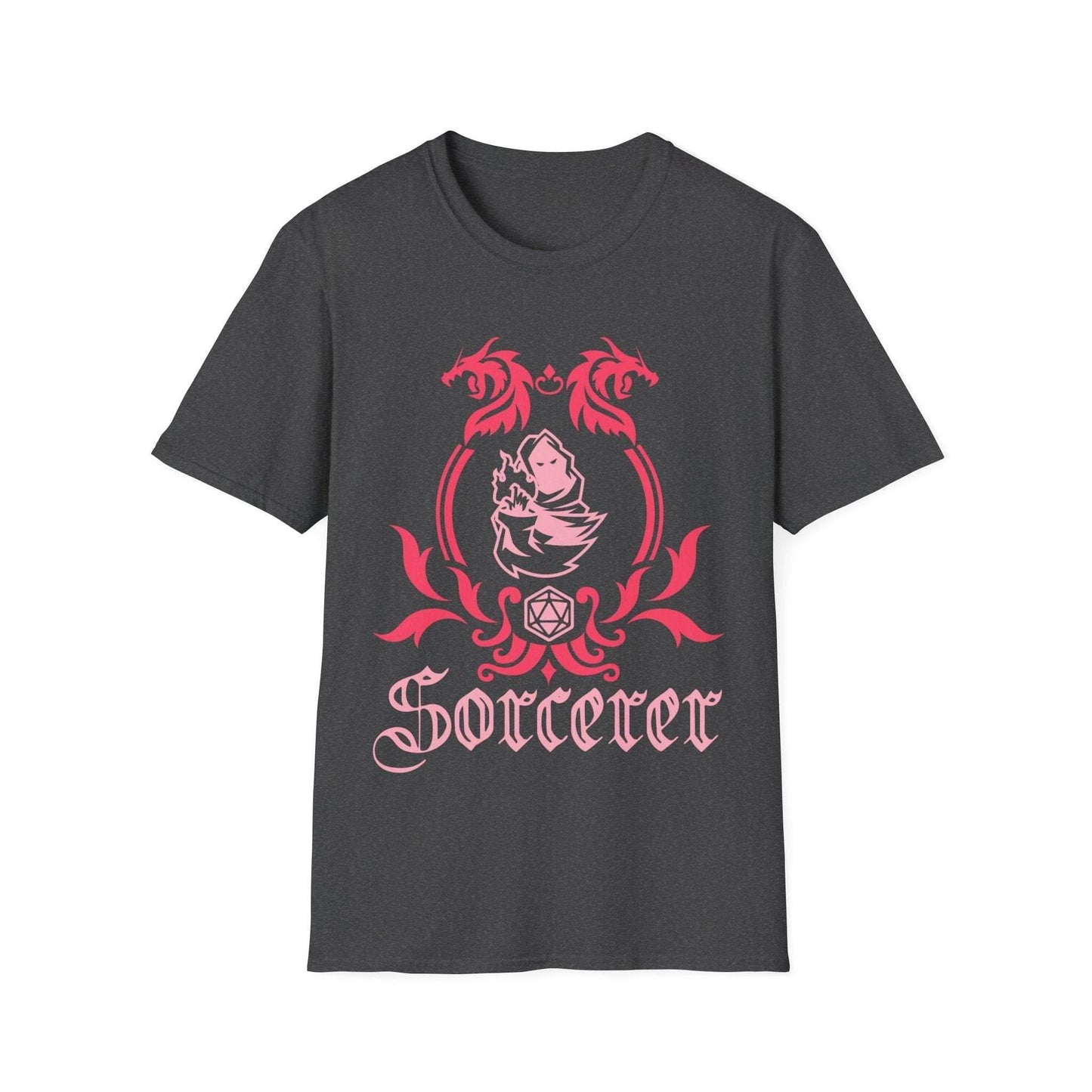 D&D Sorcerer Class Emblem T-Shirt - Dark Heather / S