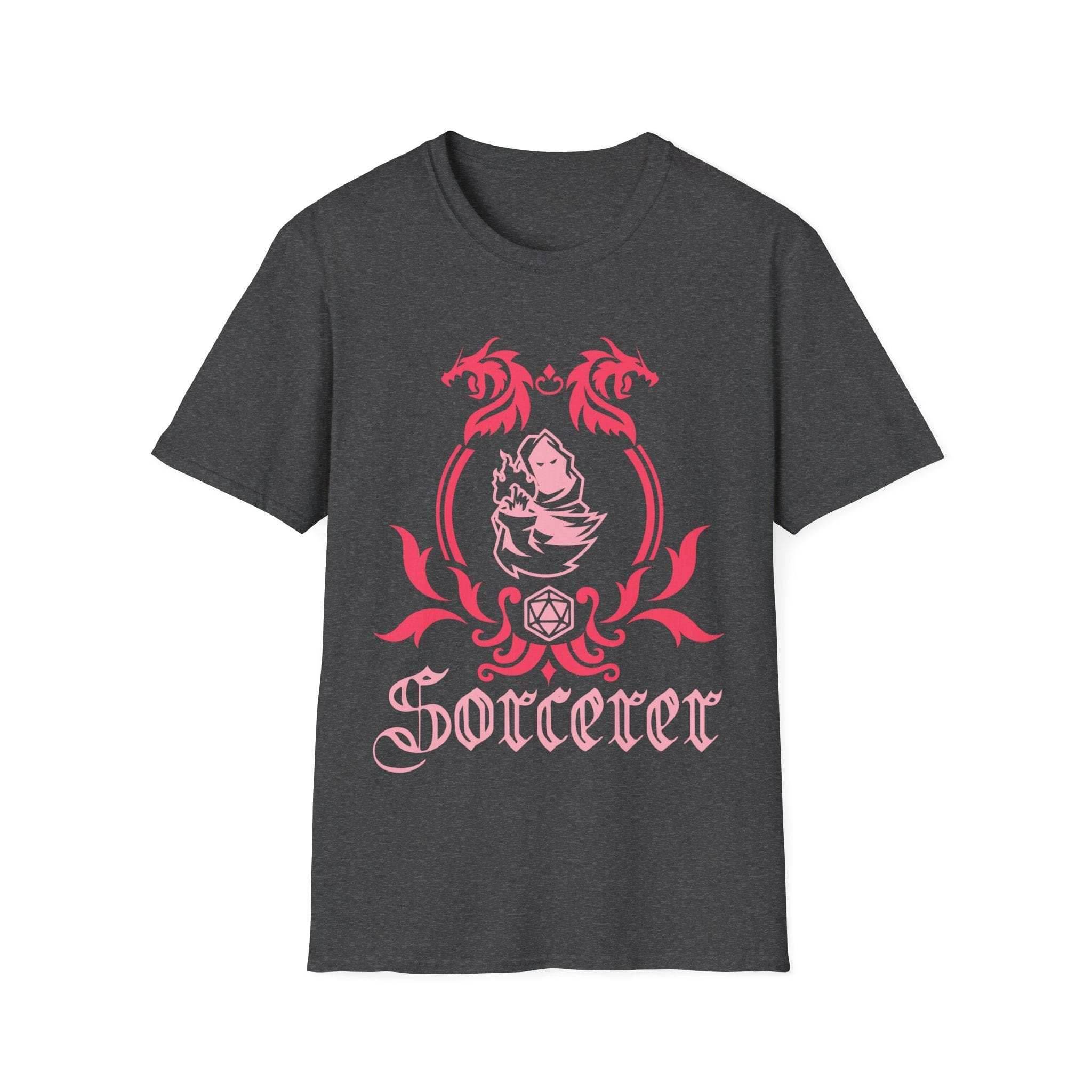 D&D Sorcerer Class Emblem T-Shirt - Dark Heather / S