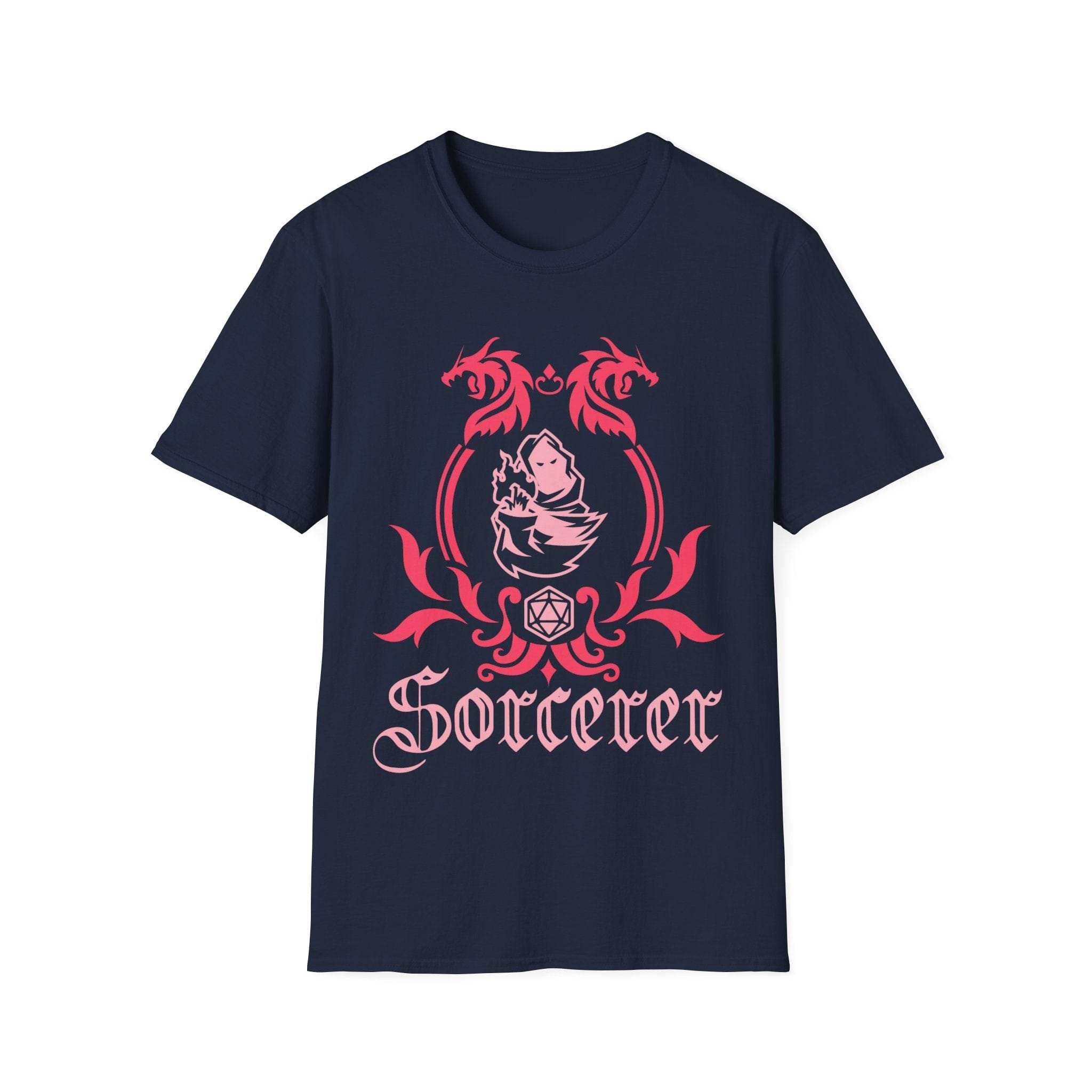 D&D Sorcerer Class Emblem T-Shirt - Navy / S