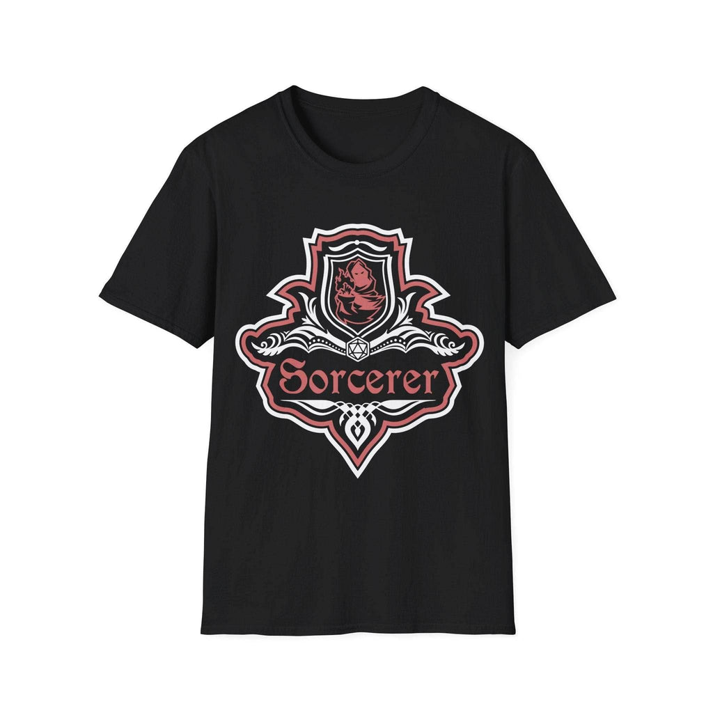 D&D Sorcerer Class Fancy Emblem T-Shirt - Black / S