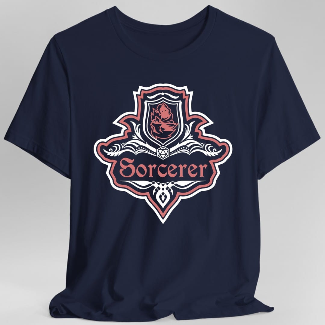 D&D Sorcerer Class Fancy Emblem T-Shirt