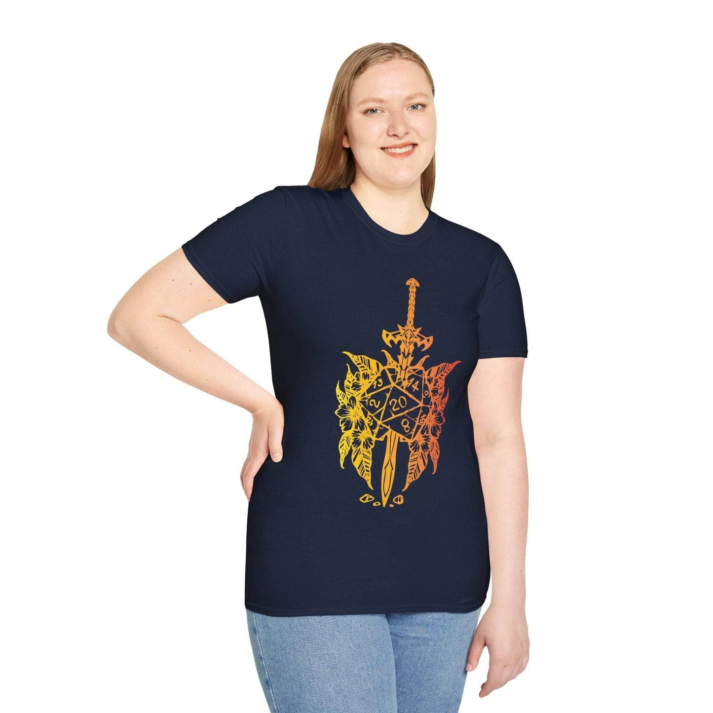 D&D Sword D20 T-shirt - Black / S
