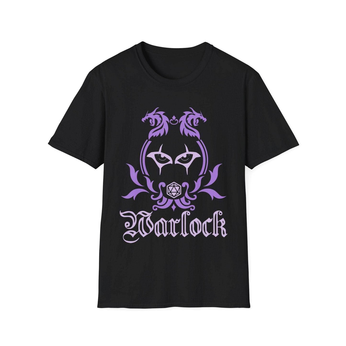 D&D Warlock Class Emblem T-Shirt - Black / S