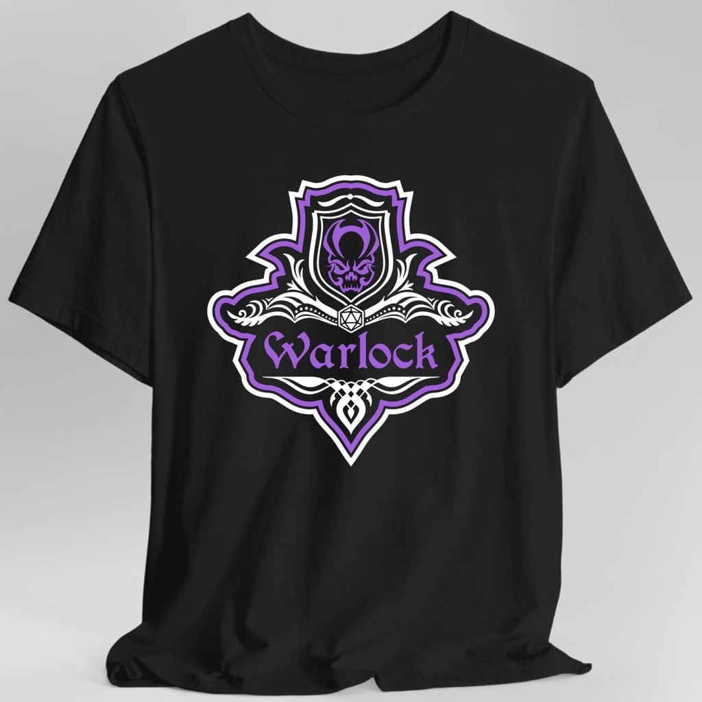 D&D Warlock Class Fancy Emblem T-Shirt
