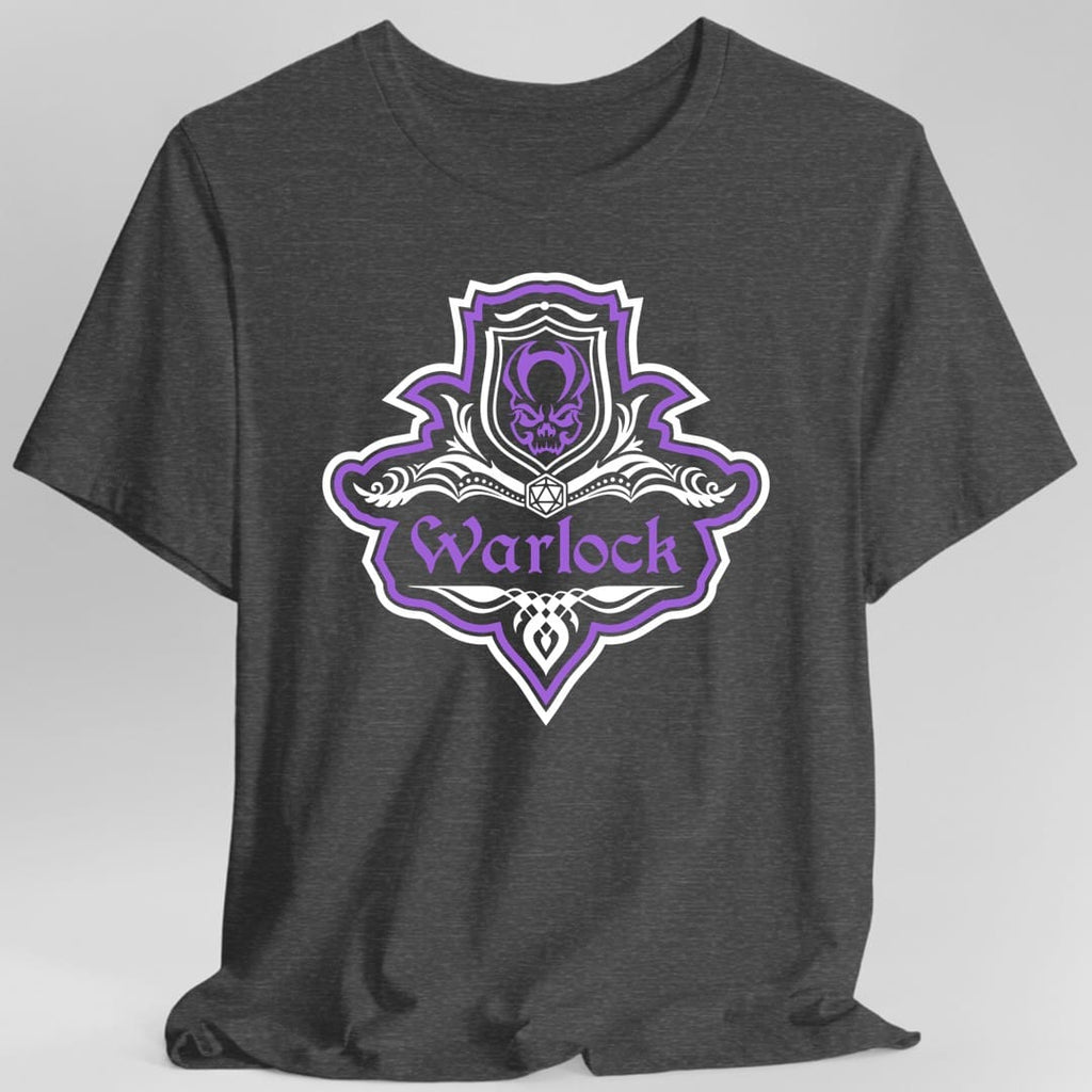 D&D Warlock Class Fancy Emblem T-Shirt