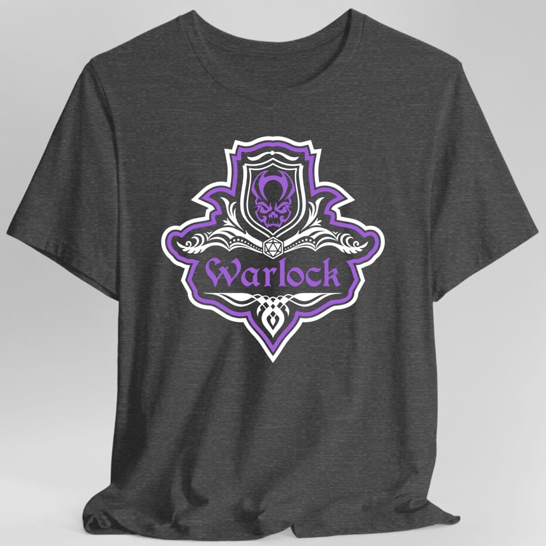 D&D Warlock Class Fancy Emblem T-Shirt