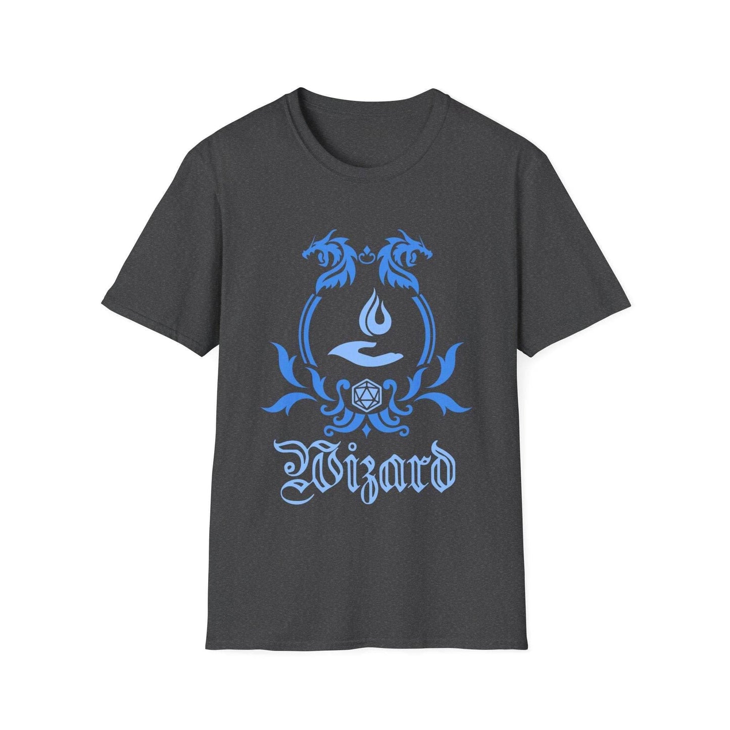 D&D Wizard Class Emblem T-Shirt - Dark Heather / S