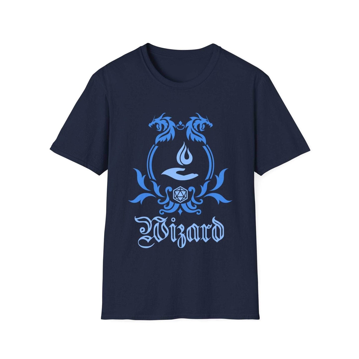 D&D Wizard Class Emblem T-Shirt - Navy / S