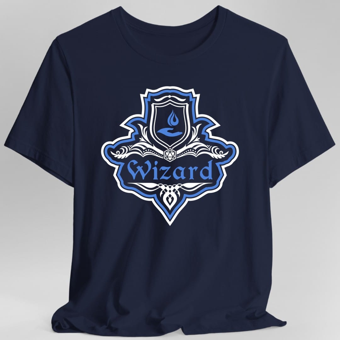 D&D Wizard Class Fancy Emblem T-Shirt