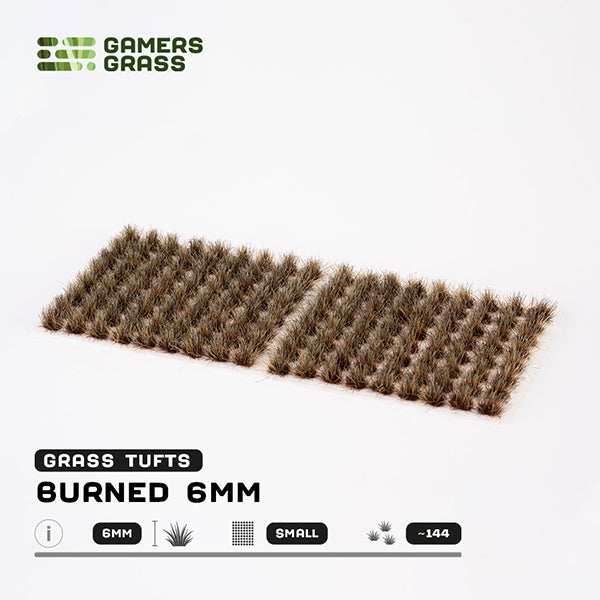 Gamers Grass Tufts: Burned Tufts 6mm- Small - 