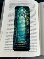Mystical Forest Gate Bookmark – Fantasy Bookish Gift – Overgrown Ivy Castle Door – Dark Academia Aesthetic –  Reading Accessory