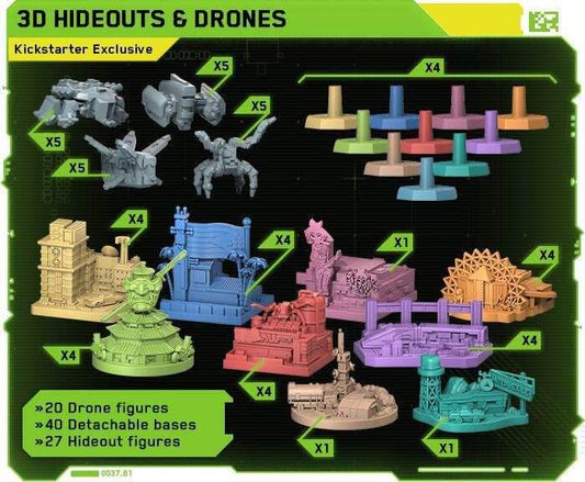 Cyberpunk 2077: Gangs of Night City - 3D Hideouts & Drones Kickstarter Exclusive Expansion - 