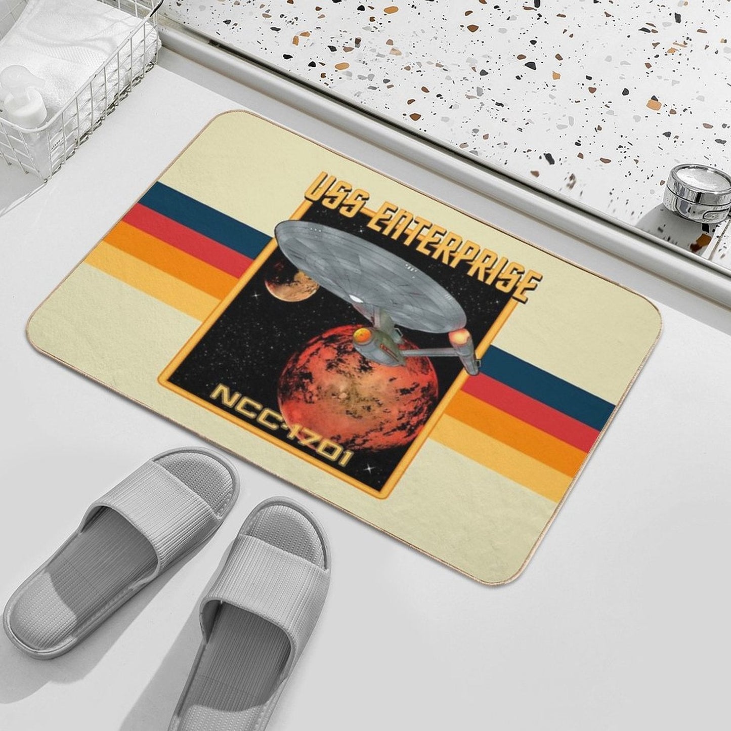 USS Enterprise NCC-1701  Anti-Trip Bath Mat