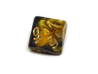 D10 Pack - Ten Count Pack of Yellow and Black Granite 10 Sided Dice - 