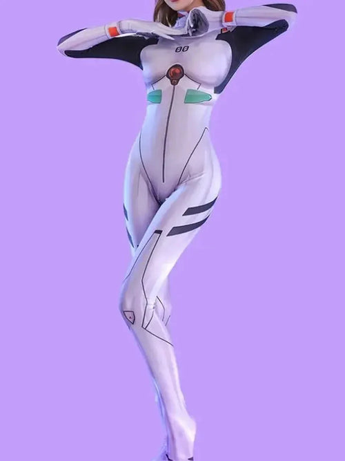 'Rei Ayanami' EVA Cosplay Sexy Tights Bodysuit