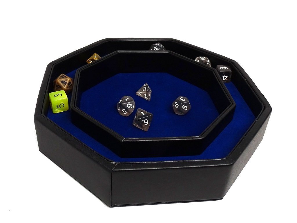 D20 Design Dice Tray With Dice Staging Area and Lid