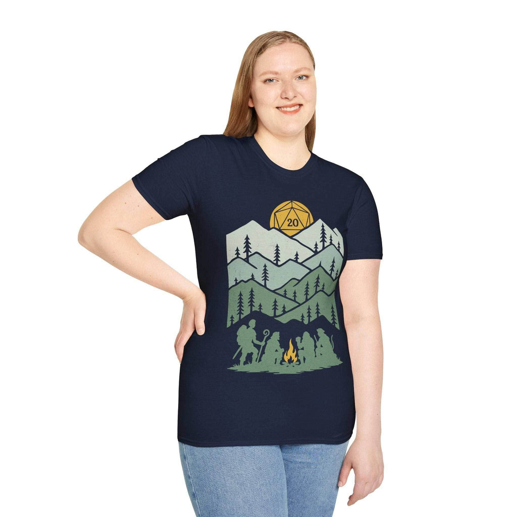 D20 Dice Shirt - Long Rest - Dark Chocolate / S