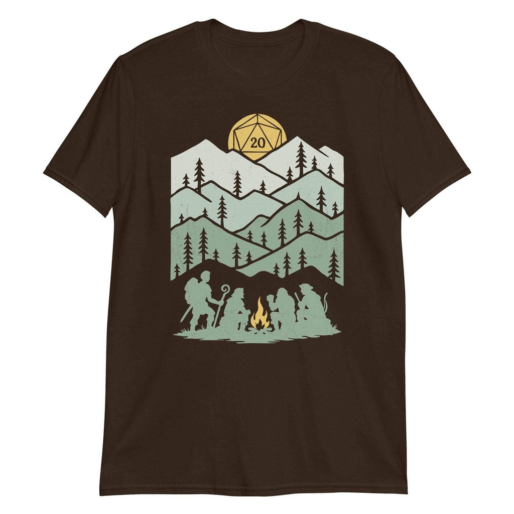 D20 Dice Shirt - Long Rest - Dark Chocolate / L