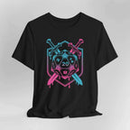 D20 Dice Sword Crest T-Shirt - Black / S