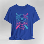 D20 Dice Sword Crest T-Shirt - Royal / S
