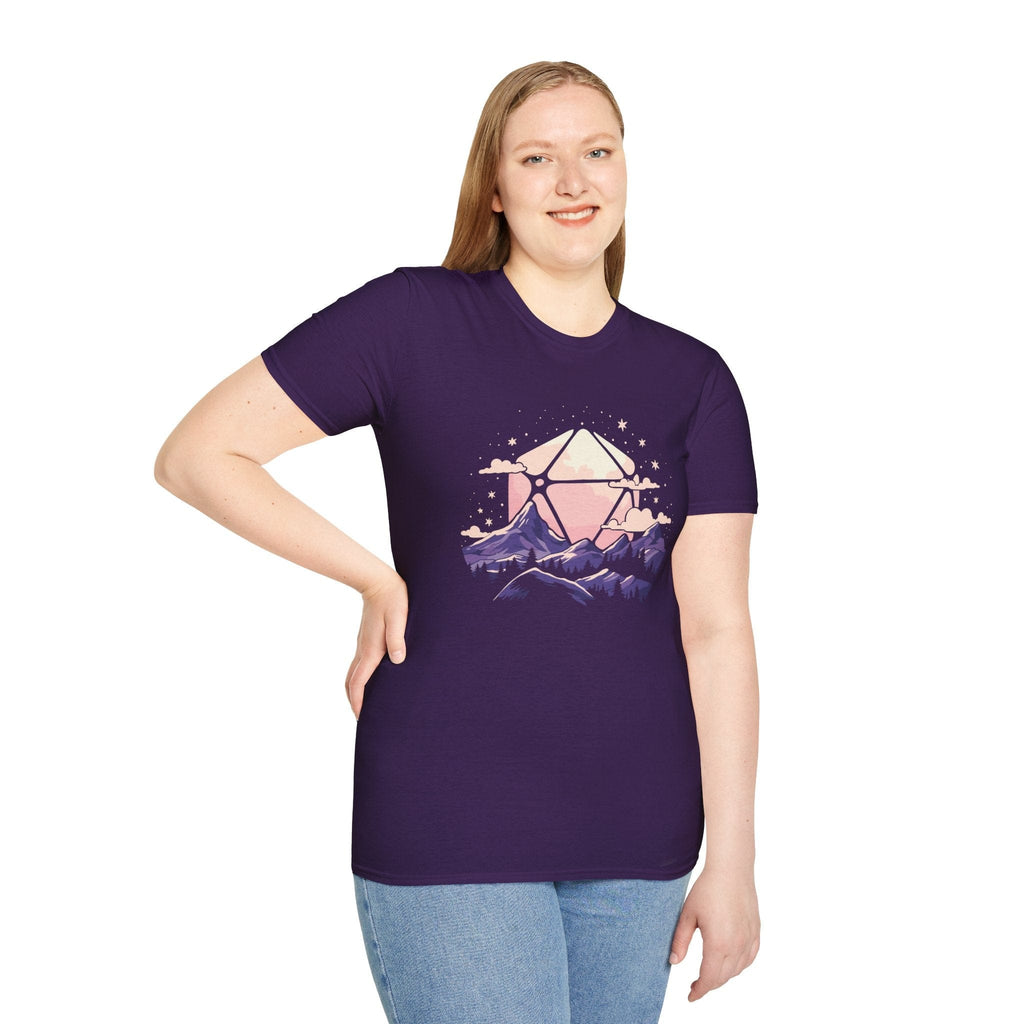 D20 Sun Landscape Purple Pink