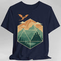 D20 Mountain Landscape T-Shirt - Navy / S