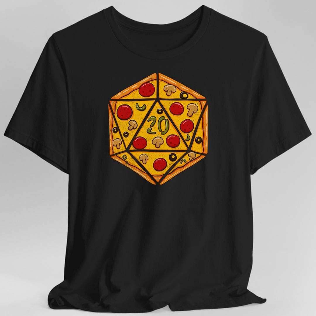 D20 Pizza Shirt Shirt - Black / S