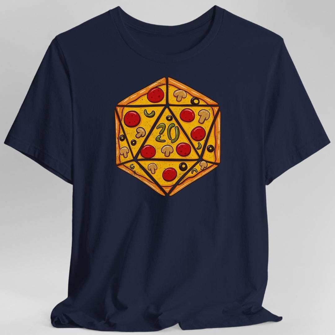 D20 Pizza Shirt Shirt - Navy / S