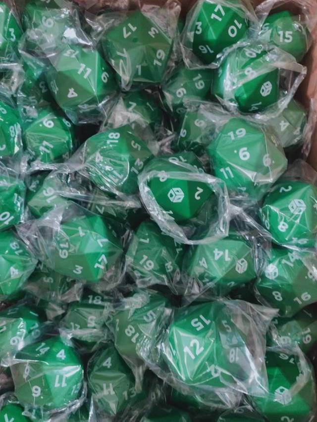 D20 Stress Ball - Green