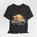 D20 Sun Landscape Blue Orange - Dark Heather / S