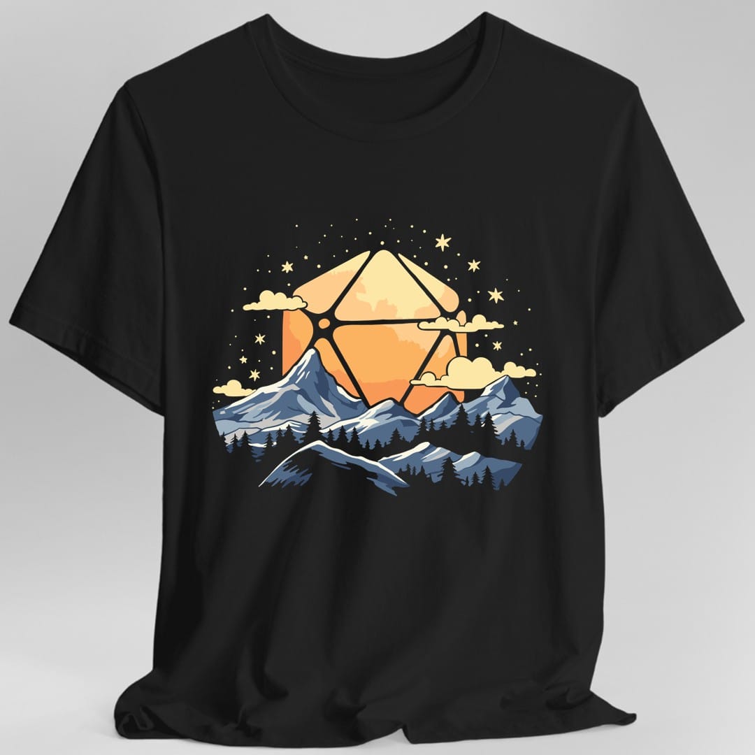 D20 Sun Landscape Blue Orange