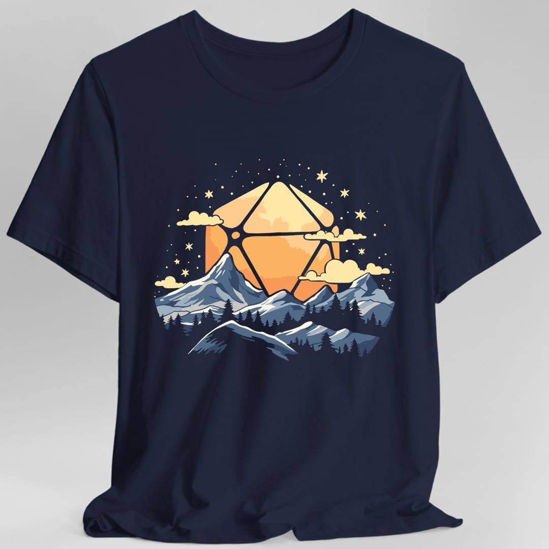 D20 Sun Landscape Blue Orange