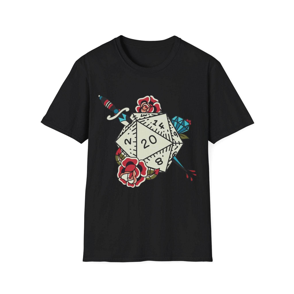 D20 Tattoo T-shirt - Black / S
