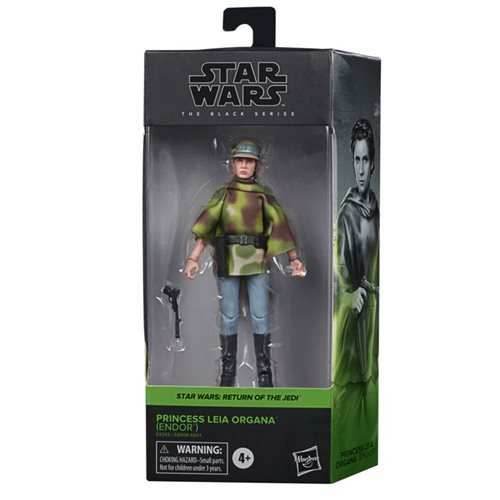 Star Wars: The Black Series - Leia Organa (Endor Battle Poncho) (Return of the Jedi) 6-Inch Action Figure - 